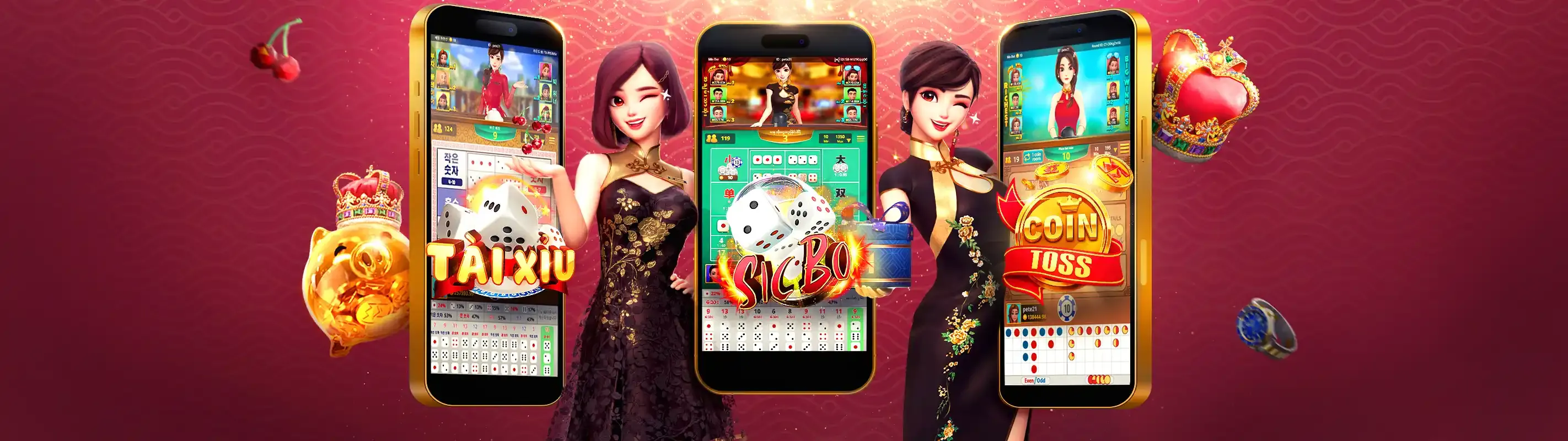 Giao diện ứng dụng GU88 trên điện thoại di động với các trò chơi cá cược trực tuyến
